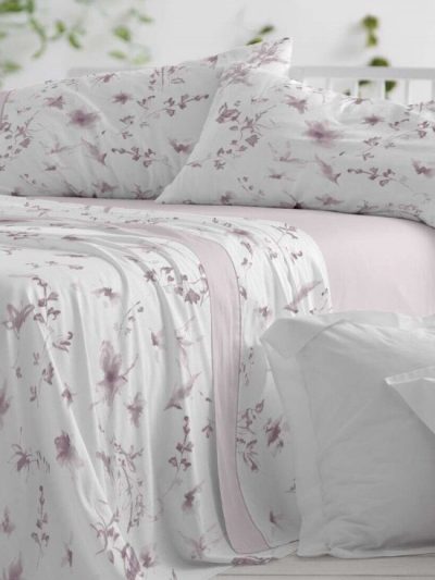 Juego de sábanas D48 Burrito blanco